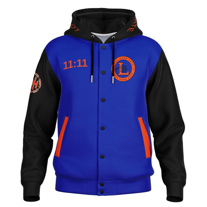 The 11:11 Manifest Hooded Varsity Jacket
