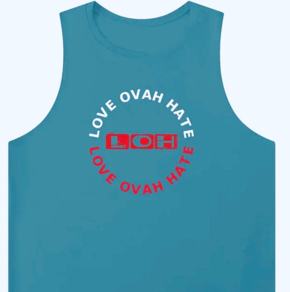 Love Ovah Hate Crewneck Tank Top