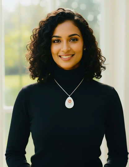 The Love Ovah Hate Oval Pendant Necklace