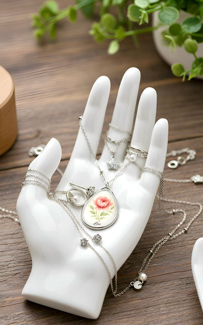 The Love Ovah Hate Oval Pendant Necklace