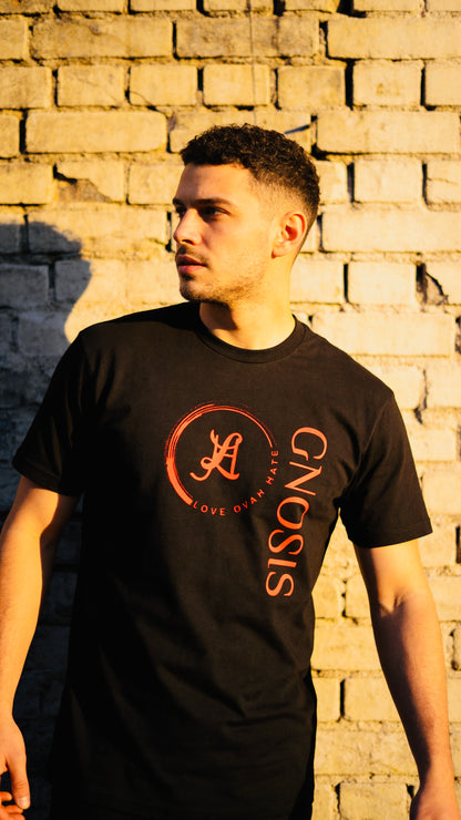 Gnosis Crew Tee — Love Ovah Hate Cotton T‑Shirt