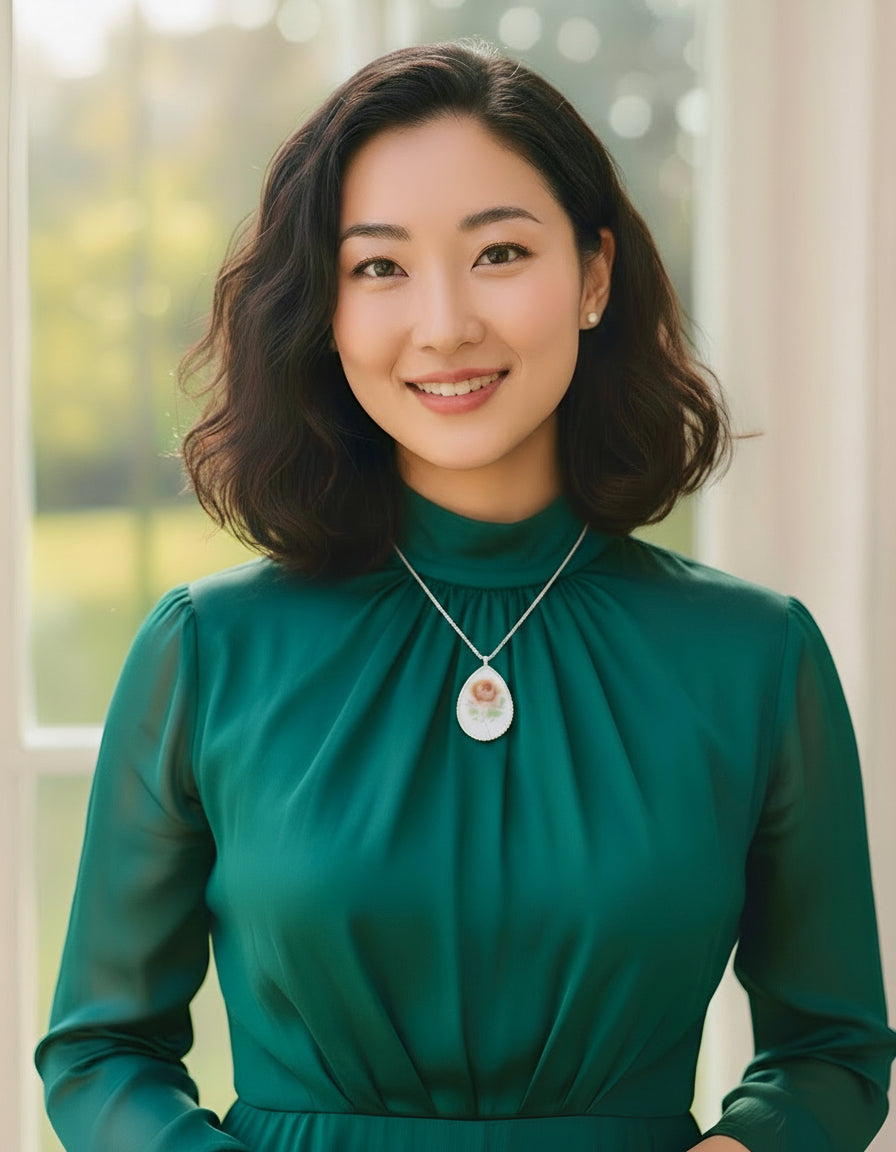 The Love Ovah Hate Oval Pendant Necklace