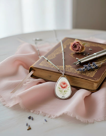 The Love Ovah Hate Oval Pendant Necklace