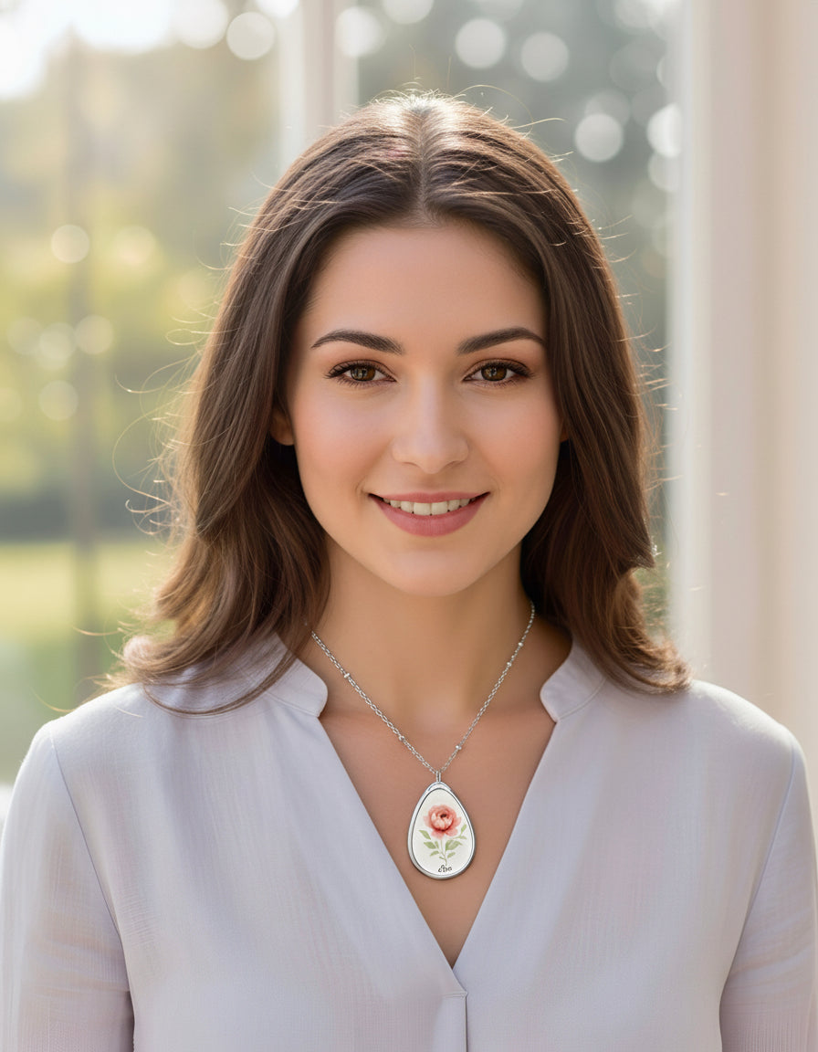 The Love Ovah Hate Oval Pendant Necklace