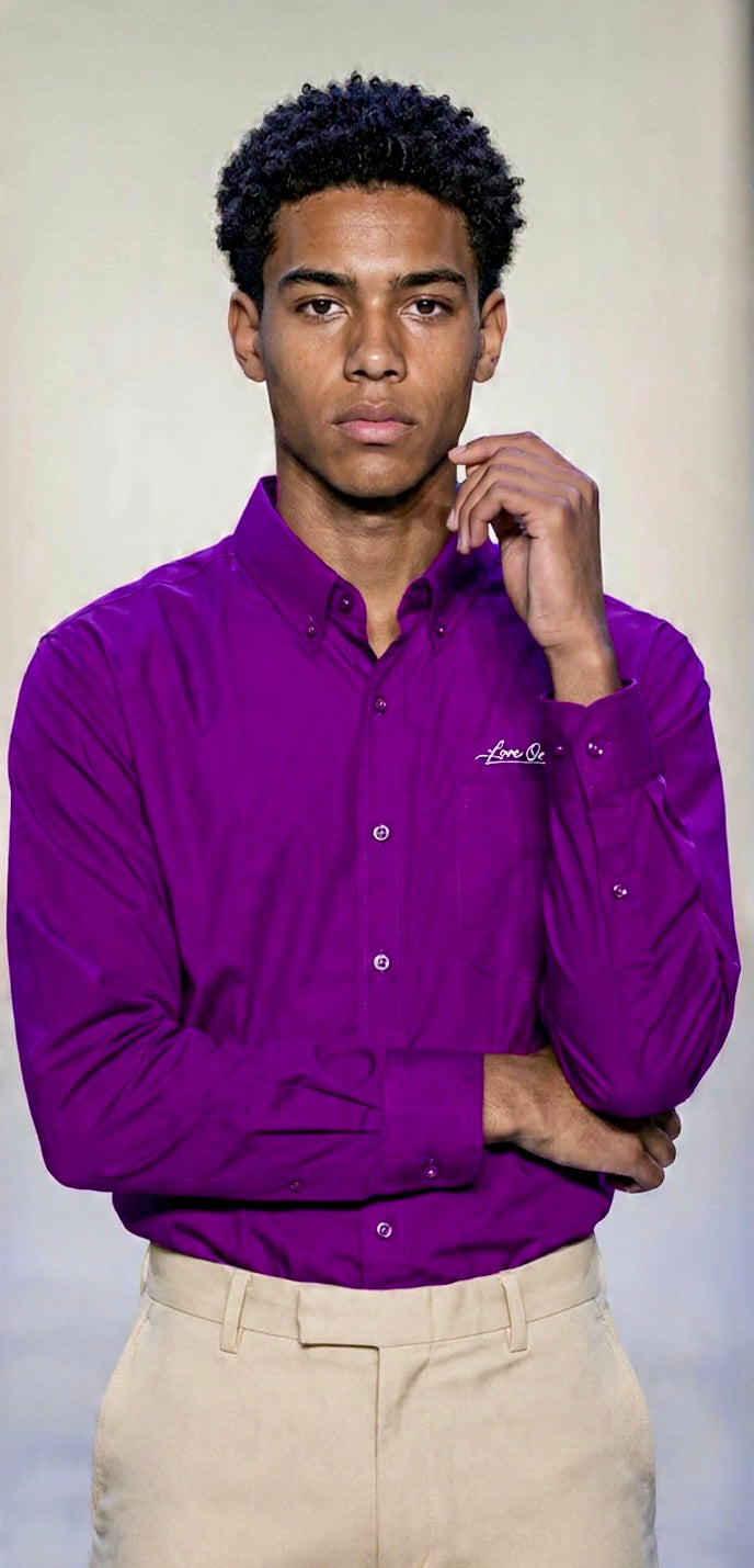 Love Ovah Hate Embroidered Long Sleeve Shirt