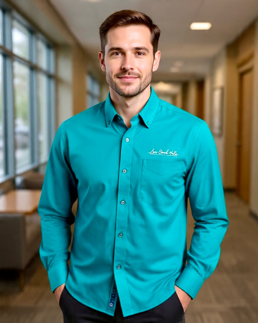 Love Ovah Hate Embroidered Long Sleeve Shirt