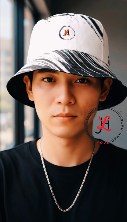 Love Ovah Hate Reversible Bucket Hat