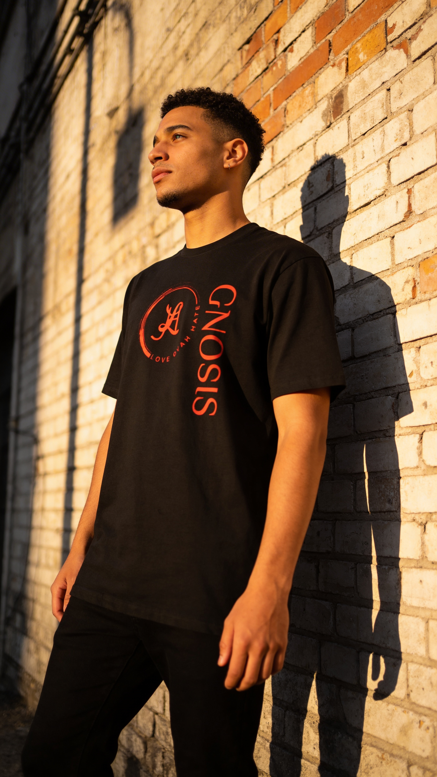 Gnosis Crew Tee — Love Ovah Hate Cotton T‑Shirt