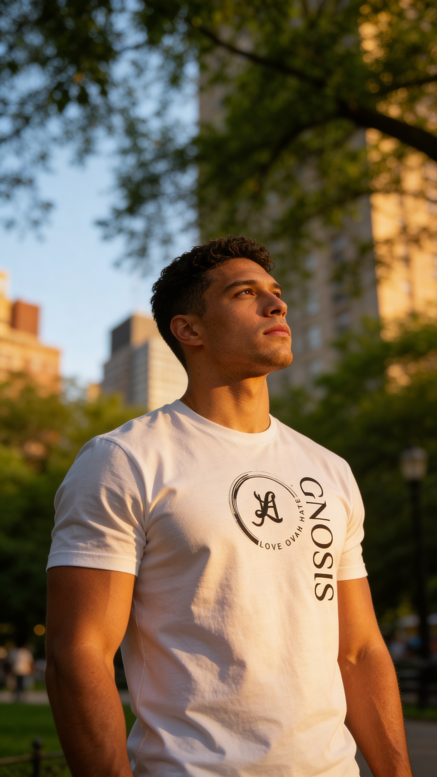 Gnosis Crew Tee — Love Ovah Hate Cotton T‑Shirt
