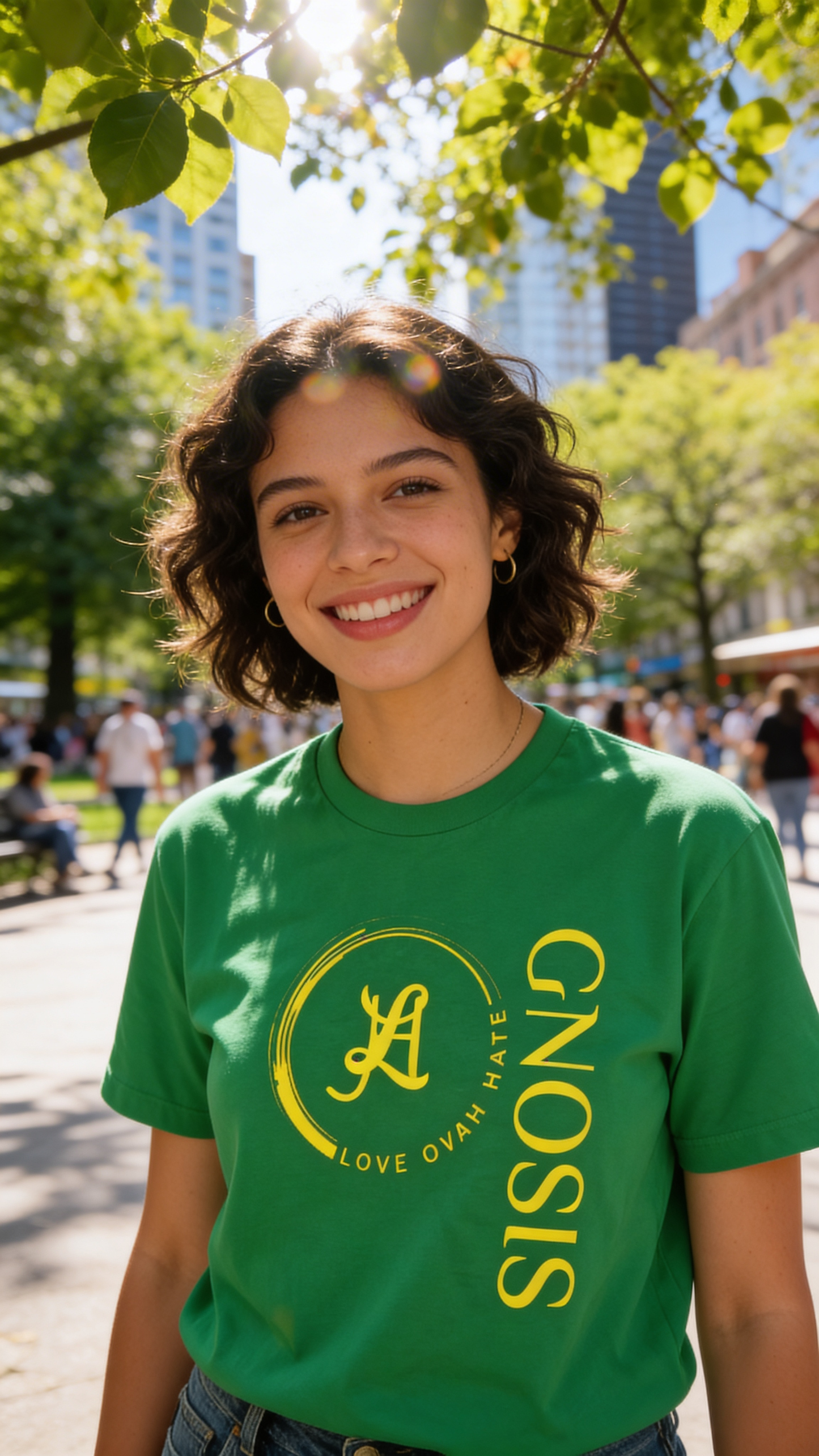 Gnosis Crew Tee — Love Ovah Hate Cotton T‑Shirt