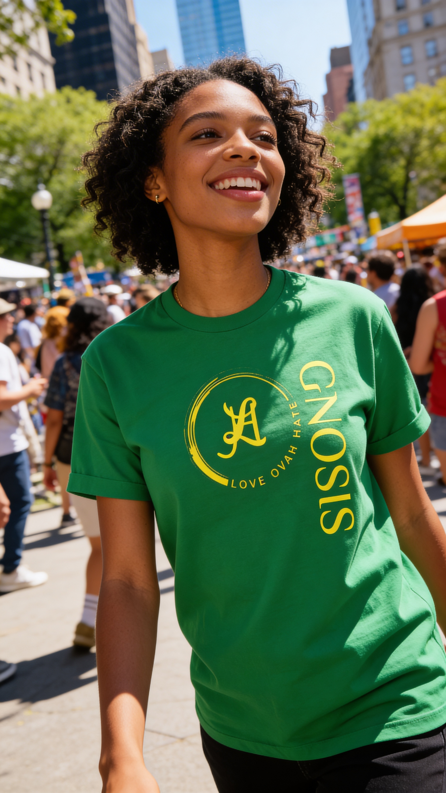 Gnosis Crew Tee — Love Ovah Hate Cotton T‑Shirt