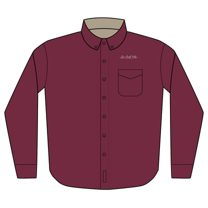 Love Ovah Hate Embroidered Long Sleeve Shirt