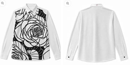 Men's Silk Long-Sleeved Shirt