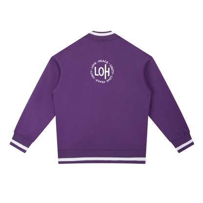 Love Ovah Hate Zip Bomber Jacket